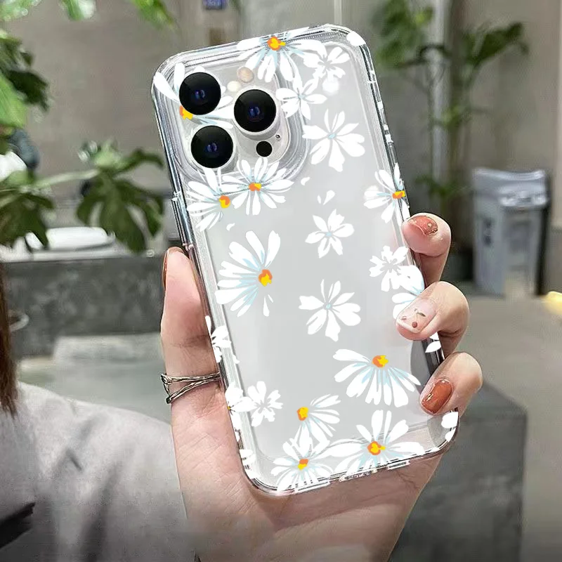Samsung Galaxy A55 - Coque de téléphone transparente à motif