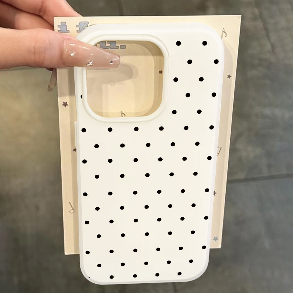 Samsung Galaxy A55 - Coque Minimaliste à Pois pour Samsung