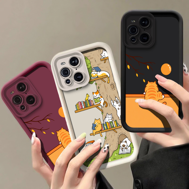 Oppo Find X8 - Coque de téléphone à motifs d’animaux