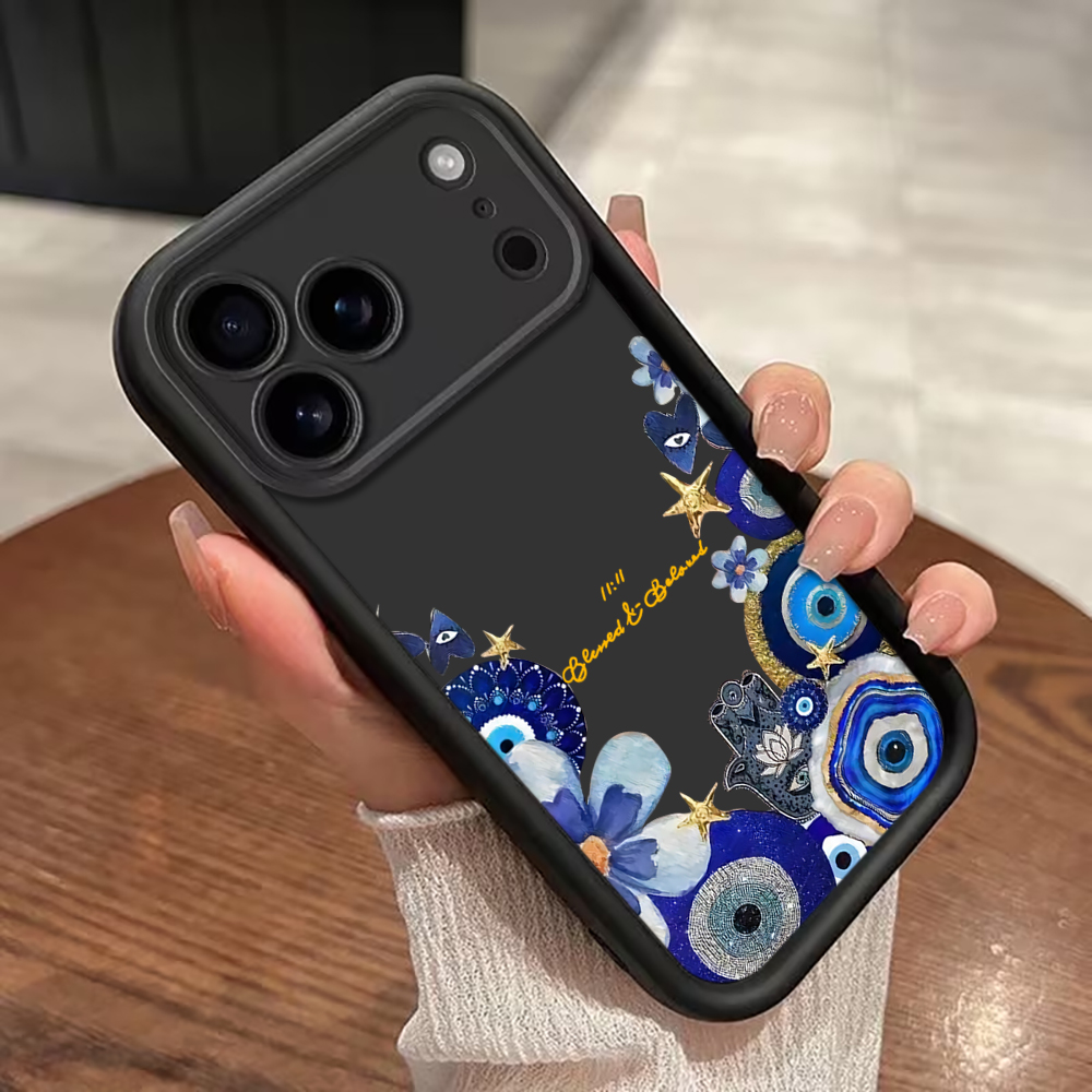 Coque bleue motif œil porte-bo - Samsung Galaxy A55 avis et prix