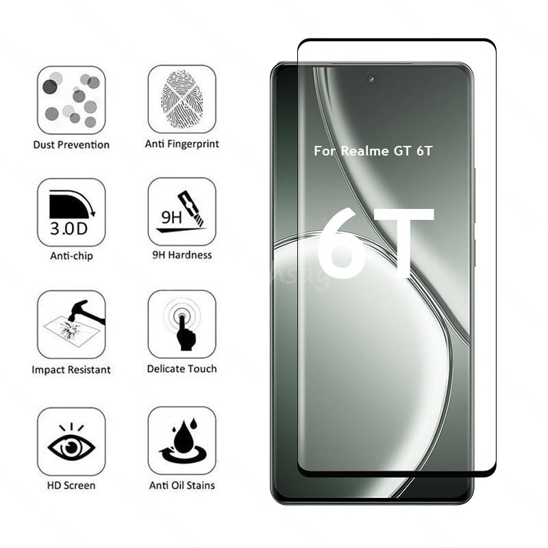 Pour Realme GT 6T verre 3D pro - Realme Gt 6 avis et prix