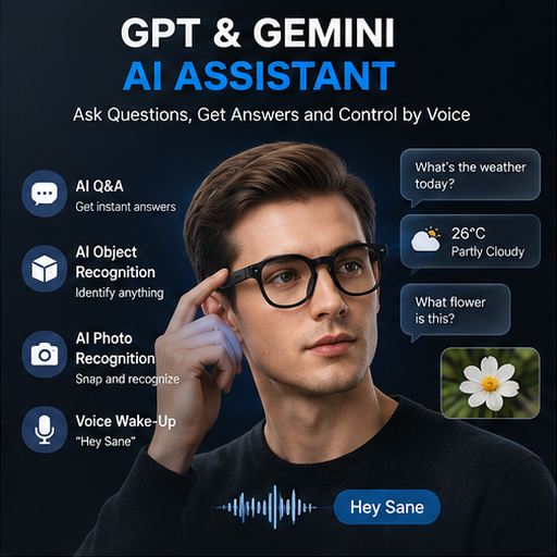 Lunettes intelligentes IA, cam - Smart Glasses Lens avis et prix