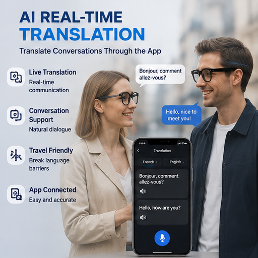 Lunettes intelligentes IA, cam - Smart Glasses Lens avis et prix