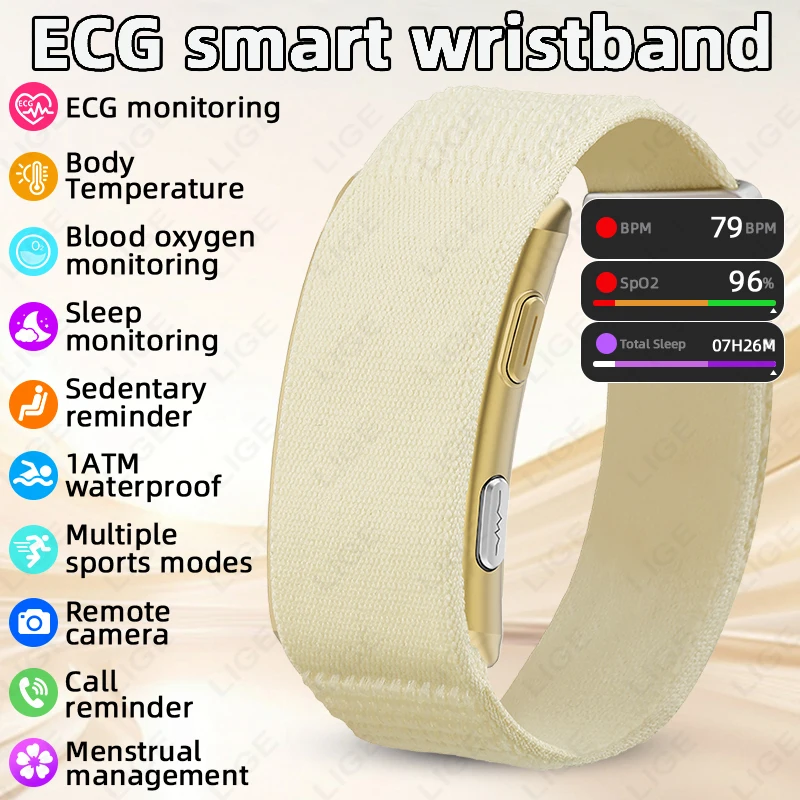 Hommes montre intelligente ECG - Fall Detection Watch avis et prix